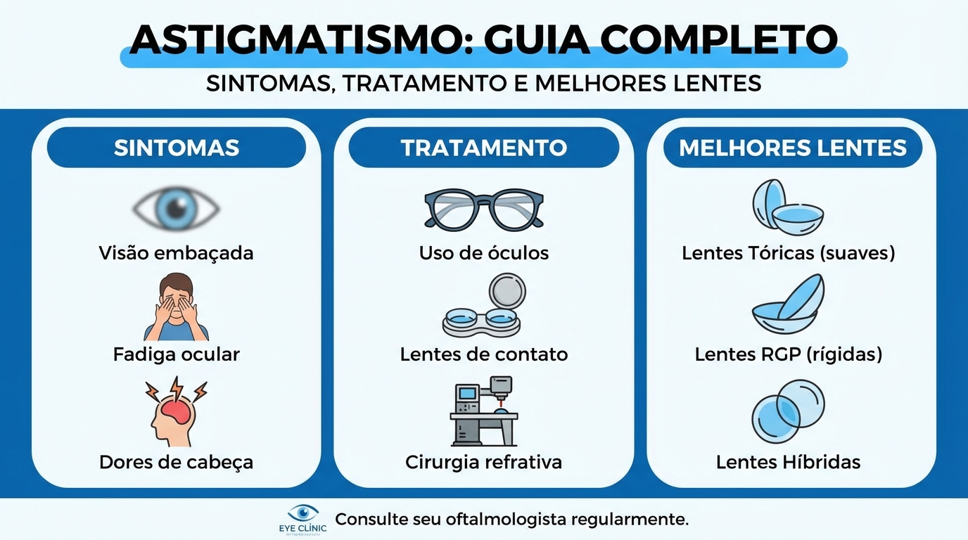 No momento, você está visualizando Astigmatismo: Sintomas, Tratamento e Melhores Lentes (Guia Completo)